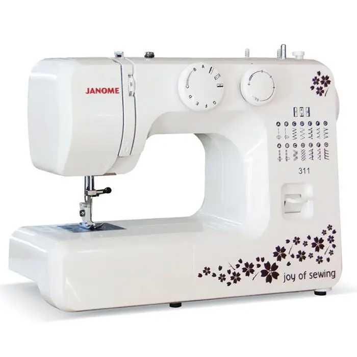 Janome311 Sewing Sewing Machine Complete Metal Inner Body 13 Pieces Decorative Stitches Forward and Backward Sewing