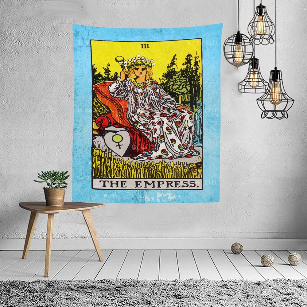 The High Priestess Rider Waite Tarot Empress Card Meaning Love Health Money Divination Tapestry By Ho Me Lili For Livinroom Deco