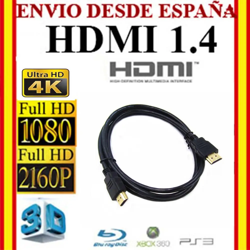 Cable HDMI V 1.4 Xbox 360 3D TV 1.5 m 1.5 m PS4 Bathroom Plasma HD V1.4 HDTV 1.4b Full PC 4K 1080P 2060P