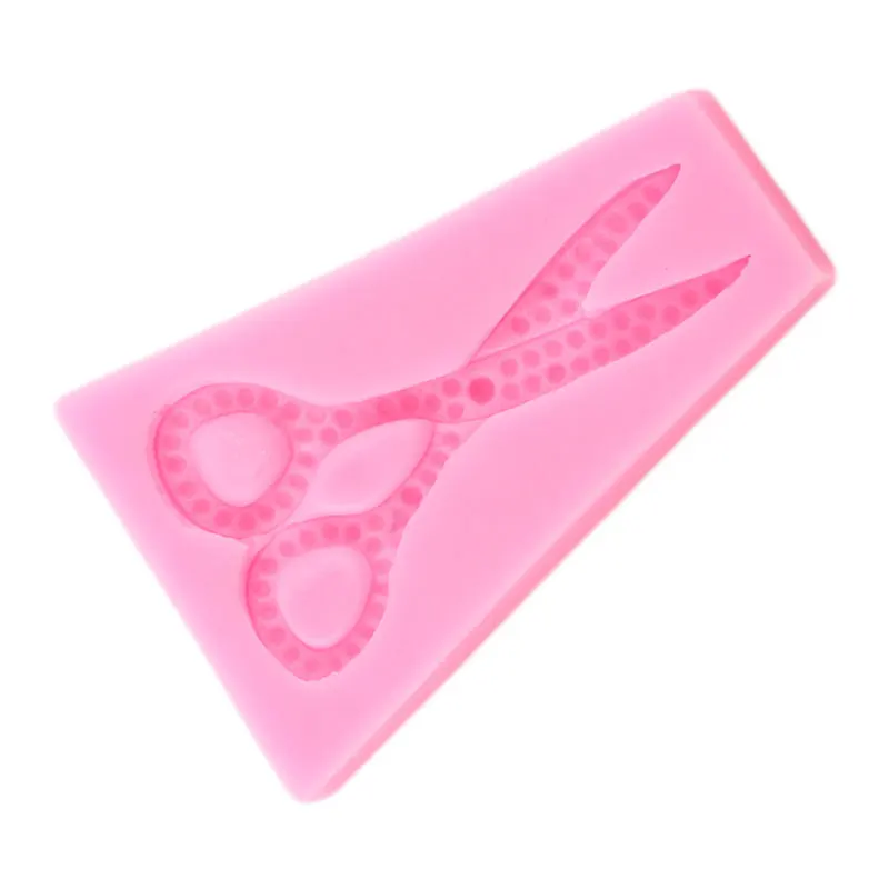 Scissors Silicone Molds Fondant Cake Decorating Tools Cupcake Topper Candy Chocolate Gumpaste Mould Polymer Clay Jewelry Moulds