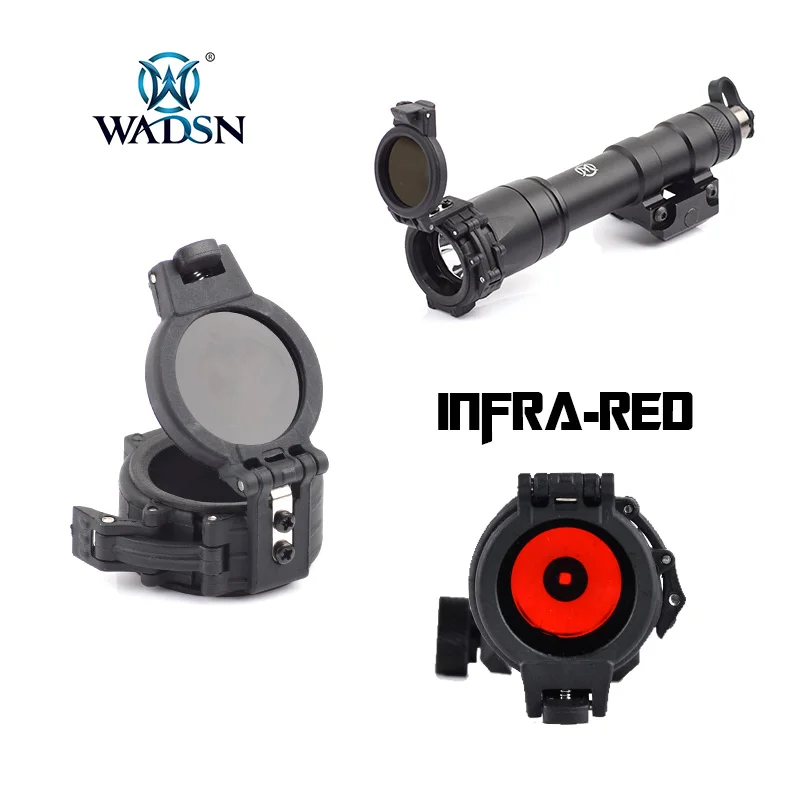 WADSN Airsoft Scout Light IR Filter for M300A M300F M600B M600C M600DF Hunting Weapon Protector Cover Night Accessories