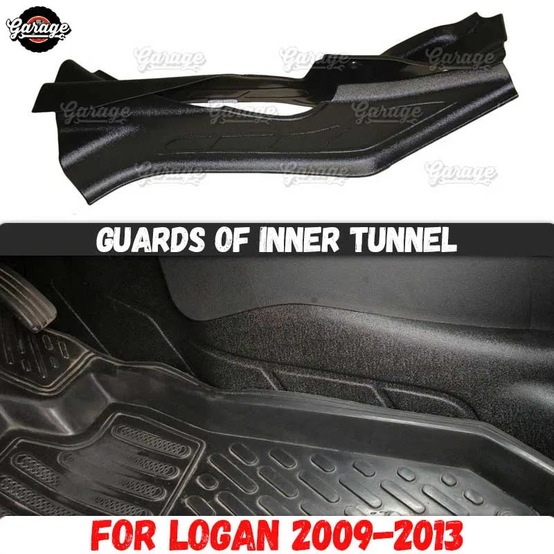 Guards of inner tunnel for Renault Logan 2009-2013 ABS plastic accessories protect of center interior molding car styling tuning