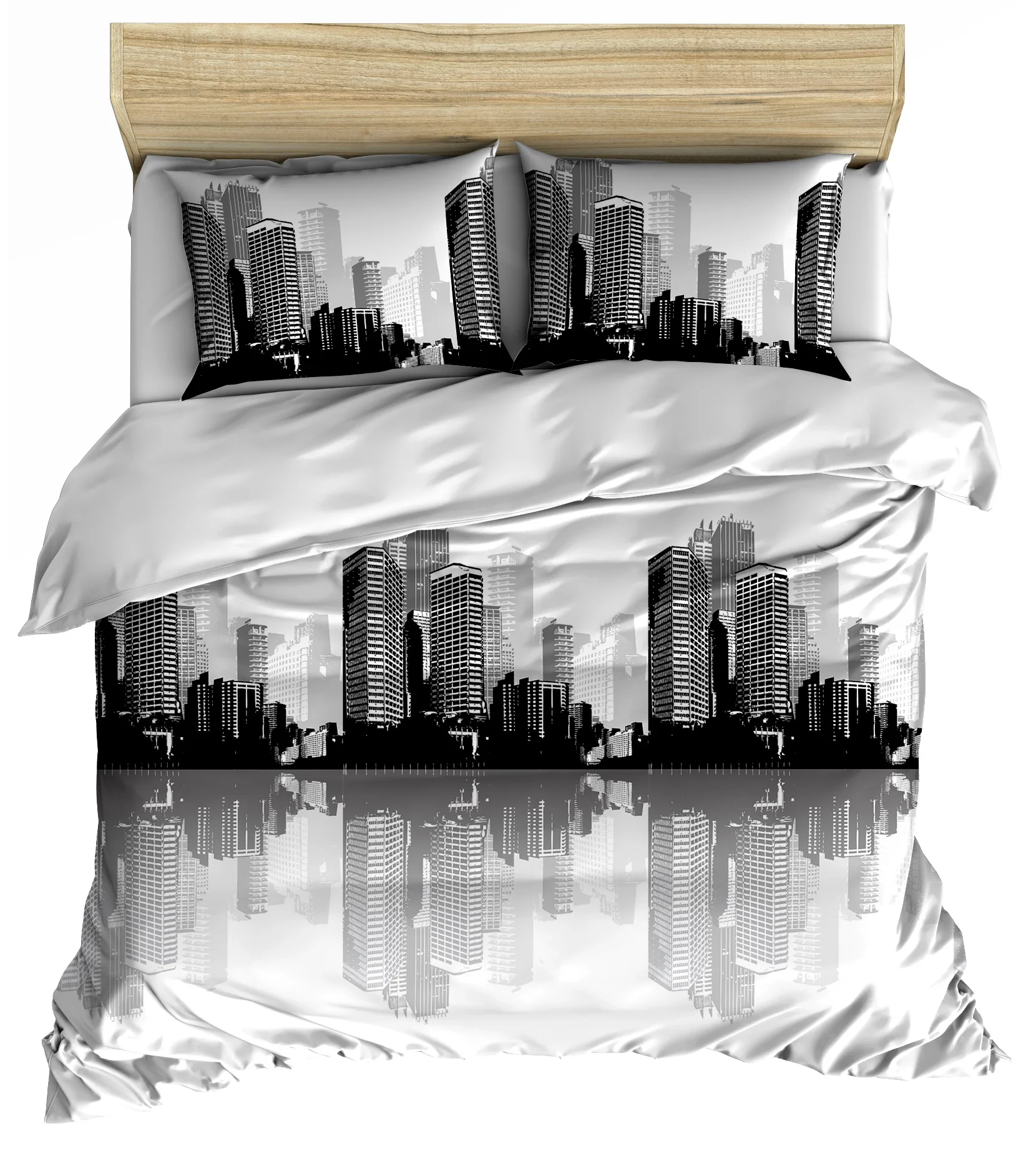 Makiteks Duvetcover set Metropolis Printed Cotton Ranforce 100%cotton Duvet Cover set with pillowcases,twin,queen,king,superking