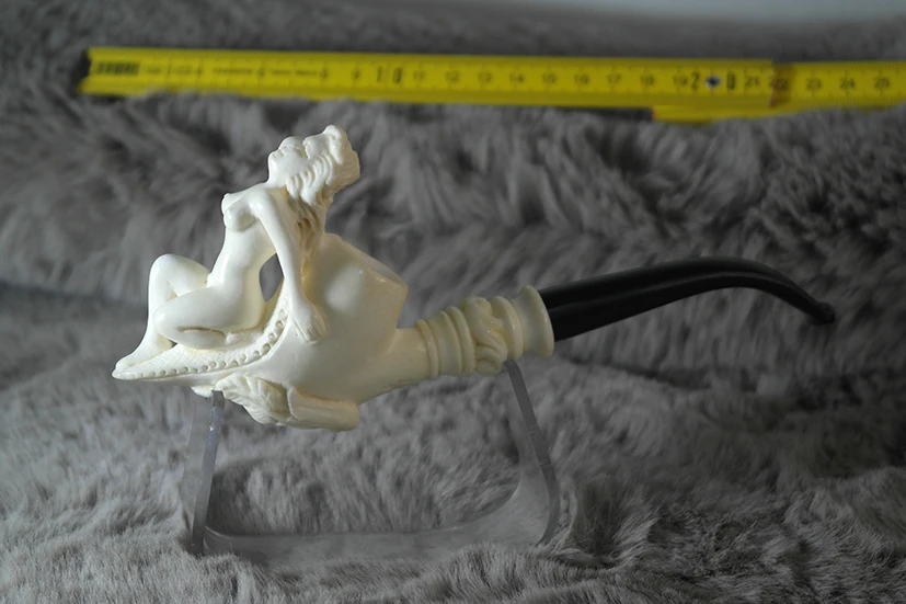 

Handmade Block Meerschaum Naked Girl Pipe