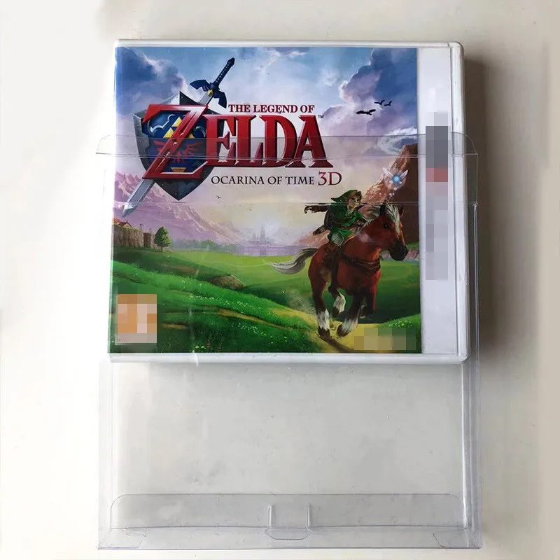 Box Protector Sleeve For 3DS For 2DS (XL) For NDS NTSC Games Custom Made Clear Plastic Cases