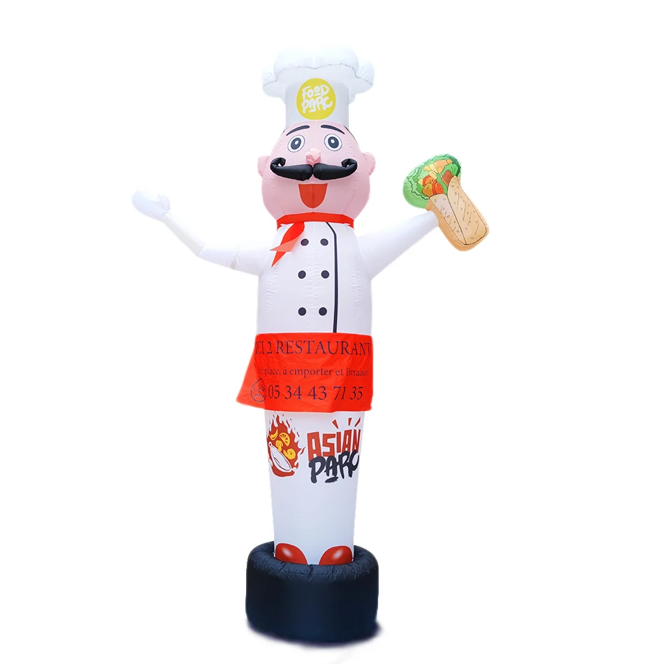 

Inflatable Advertising Restaurant Chef Man Sandwish Shaurma Fast-Food Shop Balloon Air Dancers Tacos Traditional Mexican Burrito