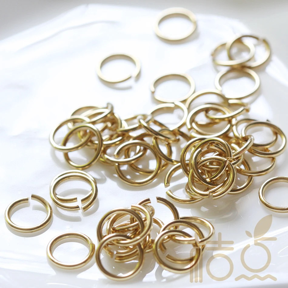 DIY Supply-Solid Brass Brass Finding Jump Rings-Jumpring-Jumprings-Jump ring