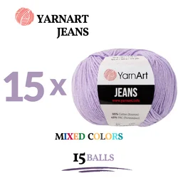 YarnArt Jeans miękka bawełna Yarn15 Psc DIY szydełka Amigurumi nici dziecko sweter szal Knitting Craft Handmade