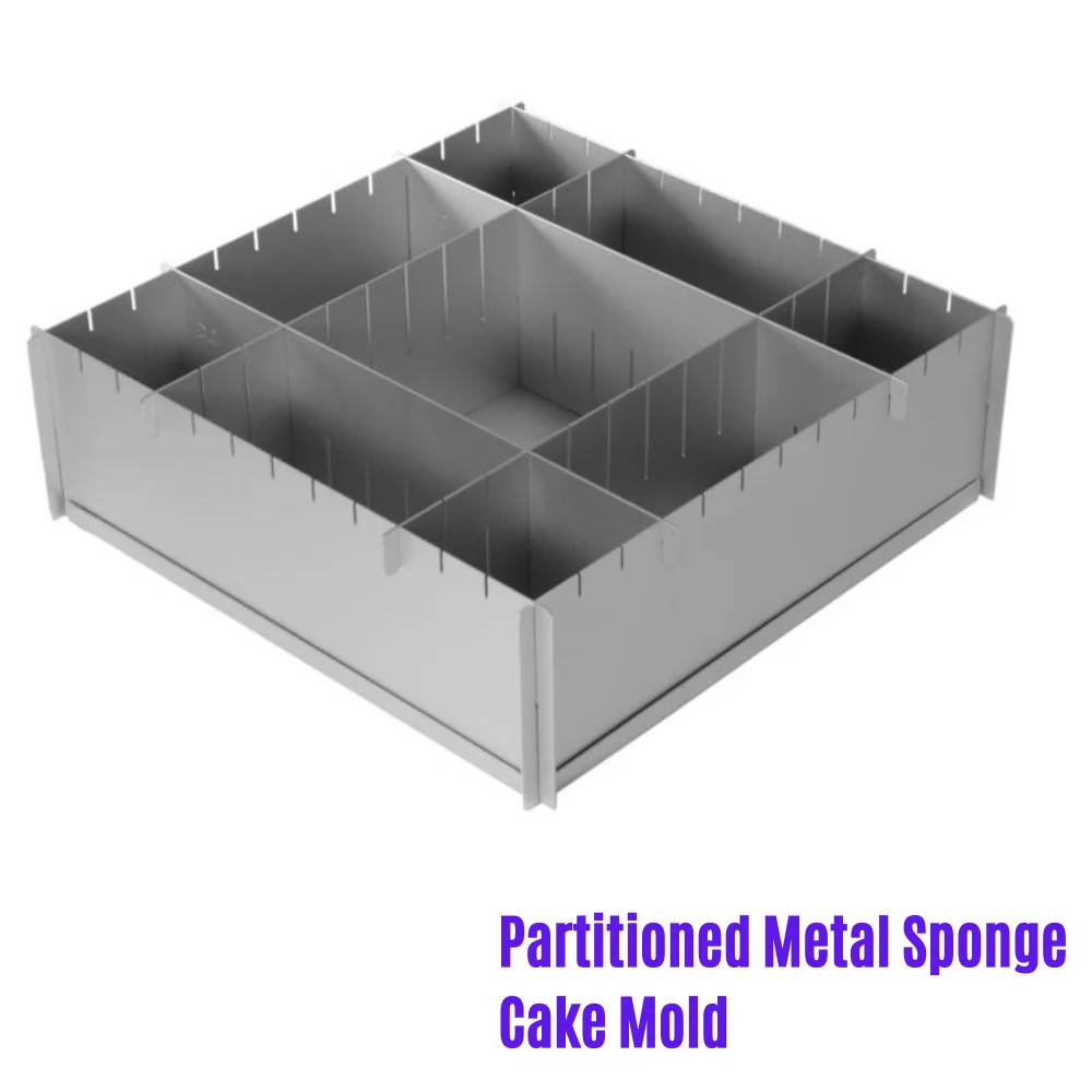 Partitioned Metal Sponge Cake Mold