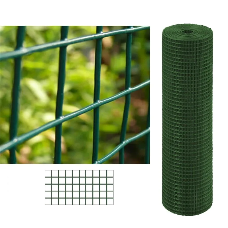 Candela Commercial| Galvanised Plastic-Coated Metal Mesh| Anti-Rust| Electrowelded| Easy To Install| Garden Fences| Wire Grid 13x13 Mm| Vegetable| Greenhouses| 1x25m