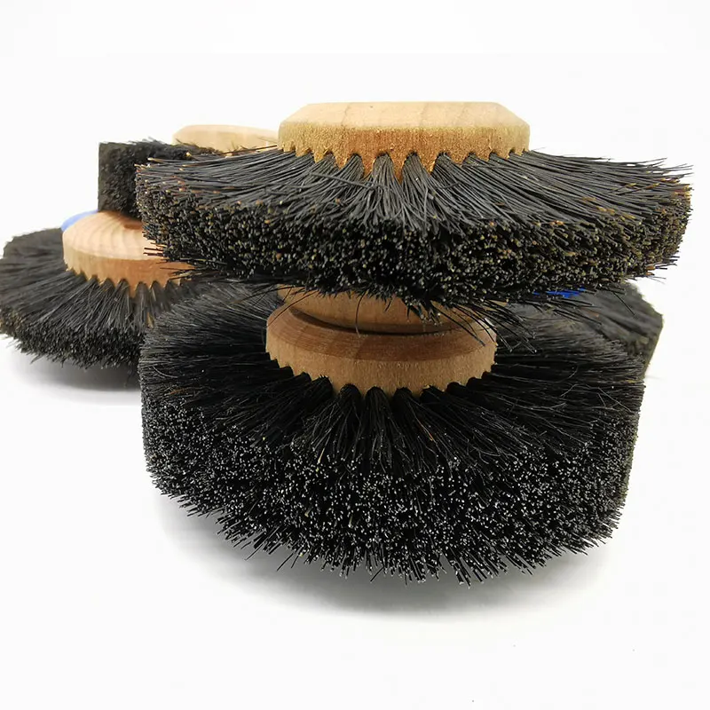 2 pcs Dental Laboratory Materials Dentistry Odontologia Latch Polishing Brush Wheel Rotary Tools Wool Goat Cotton Black Buff