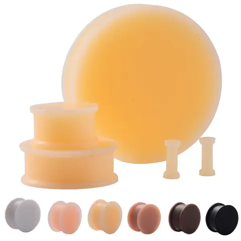 Pair Silicone Saddle Ear Stretching Large Gauge ear plugs Ear Gauges Supersize Ear Expander Piercings Ear Stretchers 3mm-50mm