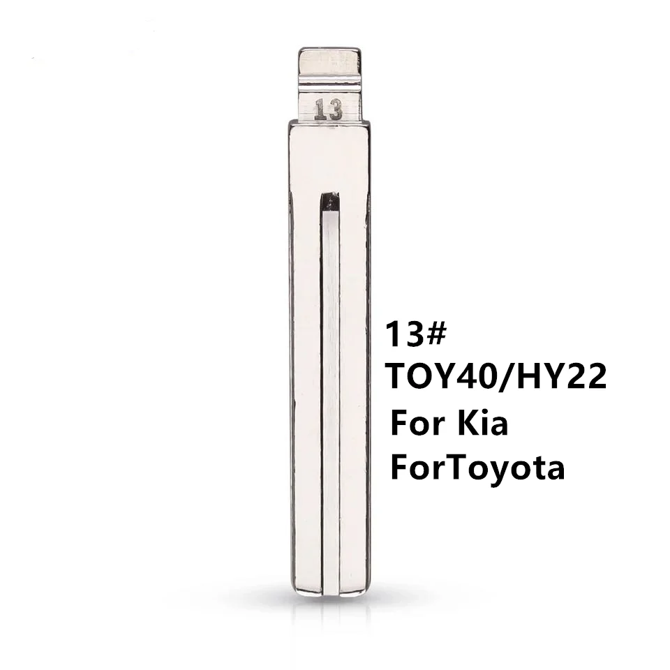 

10pcs/lot 13# KEYDIY Universal Remotes Flip Blade For KD Remote TOY40 Toy48FH IX35 Verna for Kia for Toyota Key Blade