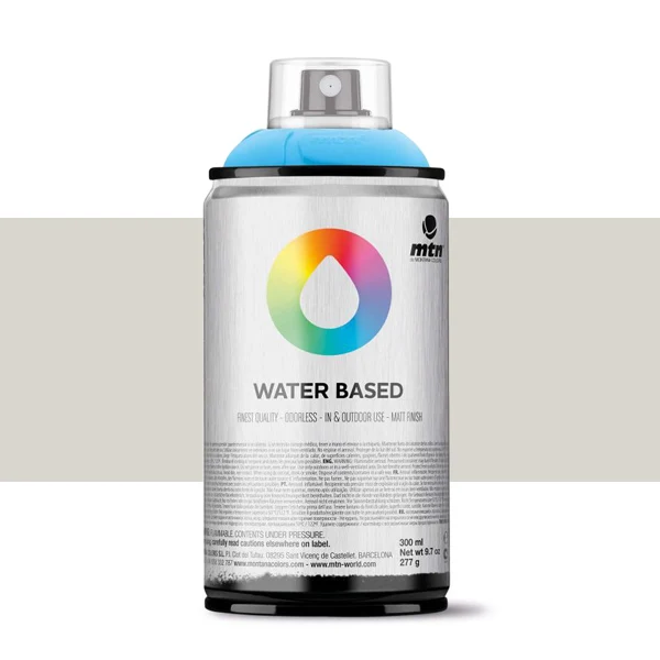 Spray paint brand MTN Water Based Color Warm gray Pale 300 ml Montana low pressure Little Ideal smell interior