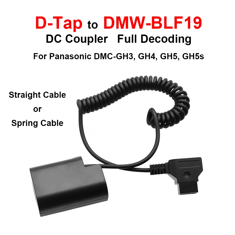 

D-Tap (type-B) к фотовспышке постоянного тока, муляж батареи DMW-DCC12, фотовспышки для Panasonic, фотовспышки