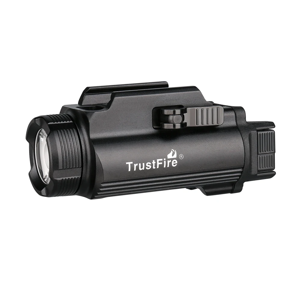 trustfire tactical lanternas led luz recarregavel auto defesa arma torch gm35 gl0ck picatinny com carregamento usb 1350lumen 01