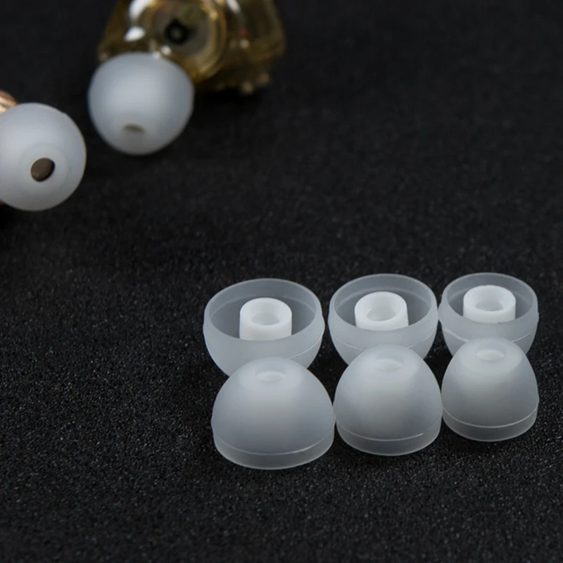 Whizzer EASYTIPS VC20 실리콘 인이어 이어팁 헤드폰 이어팁, 땀 방지 및 방수, 한 상자에 3 쌍