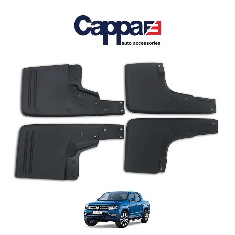 CAPPAFE Original Mudguard Set For Volkswagen Amarok 2010 4 Piece Top Matte Abs - Easy Assembly Compatible with your vehicle