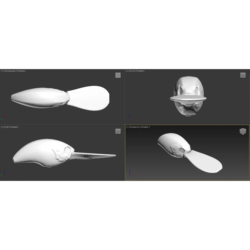 wLure 8.5cm 12g Blank Deep Diver Crankbait 10 per Pack Clear Lure body with Eyes 3-4 Meters Depth Fishing Bait UPC733