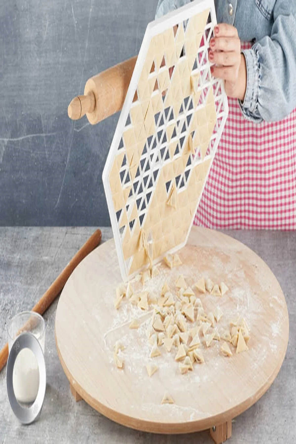 Ravioli Maker Ravioli Mold Hoop 213 Pcs Ravioli Küche Zubehör Pasta Form Praktische Dreieck Türkische Manti Mold Maker