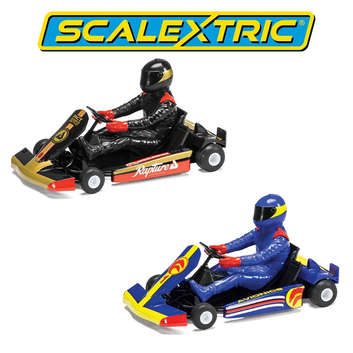 Scalextric Slot Car 1:32  C3667 Super Kart 1 / C3668 Super Kart 2