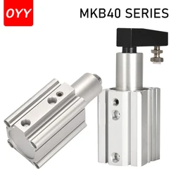 Rotary Cylinder MKB40X10/20/30mm Small Pneumatic 90 Degree Rotation Clamping  Rotating Downward Pressure Angle Cylinder