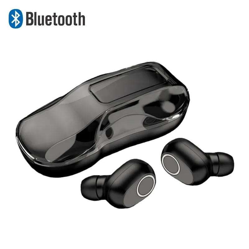 Bluetooth headset, wireless Bluetooth headset Mini Twins stereo In-Ear Bluetooth 5.0 with portable charging box