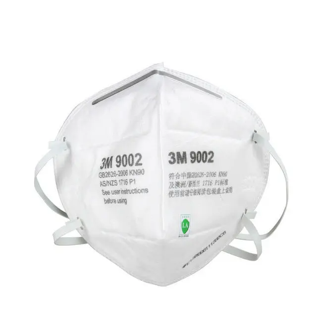 Masque de protection contre les particules et la poussière KN90, bande de sauna 3M, anti-brume, anti-vaccination 3M, original, sac de 50 pièces, 9002