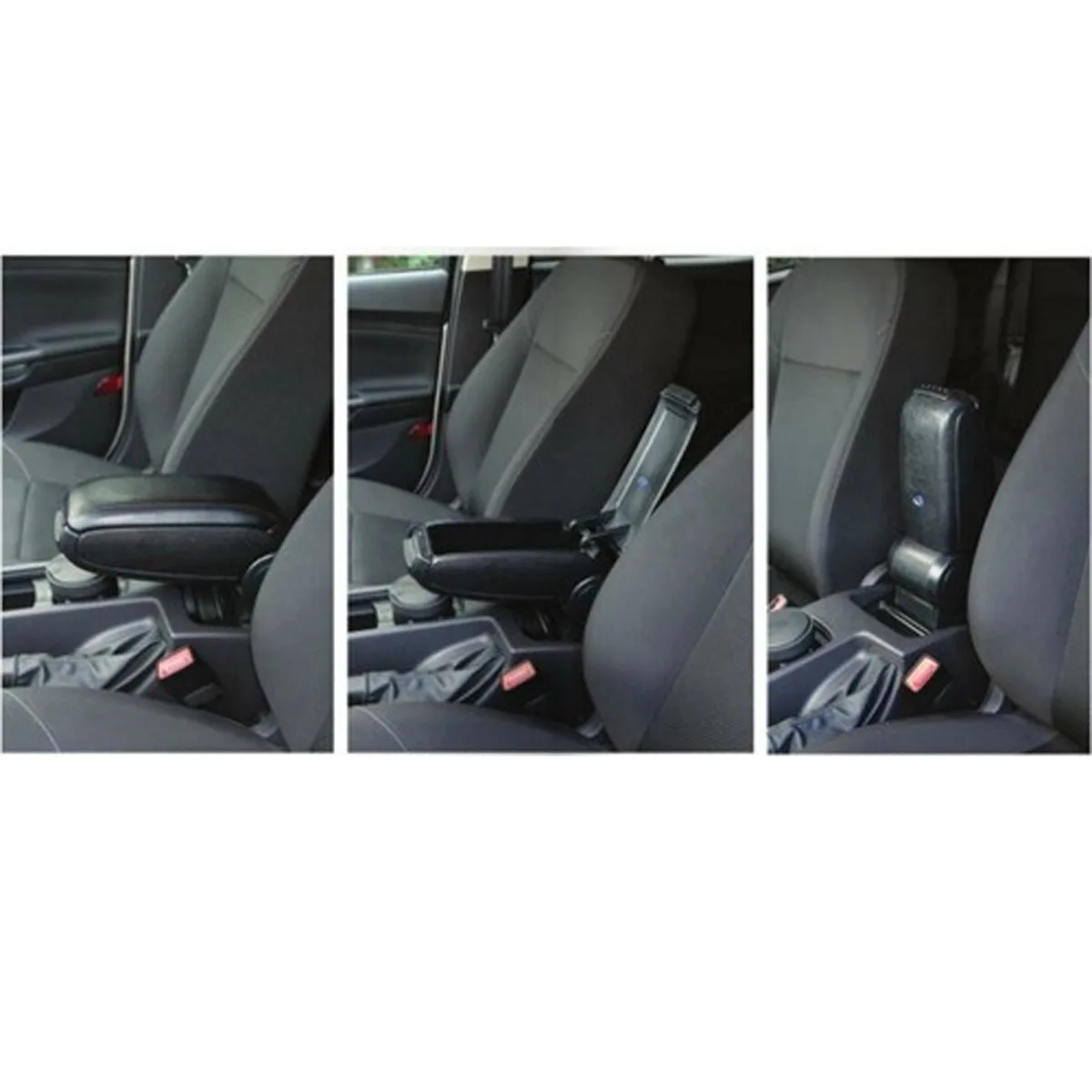 For Opel Corsa E Black Armrest 2015-2020 Seat Adjustable Car Central Console Armrest No Punch Box Interior Accessories