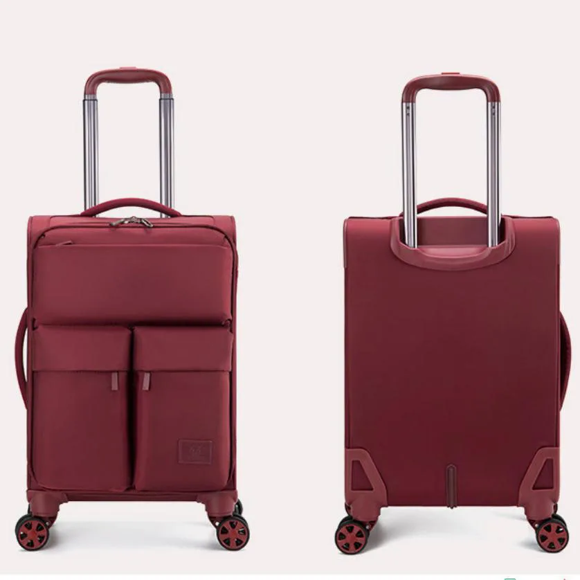 20 "24" 28 "viagem carry-on macio lona expansível luxo mala sobre rodas trolley rolando bagagem embarque caso frete grátis