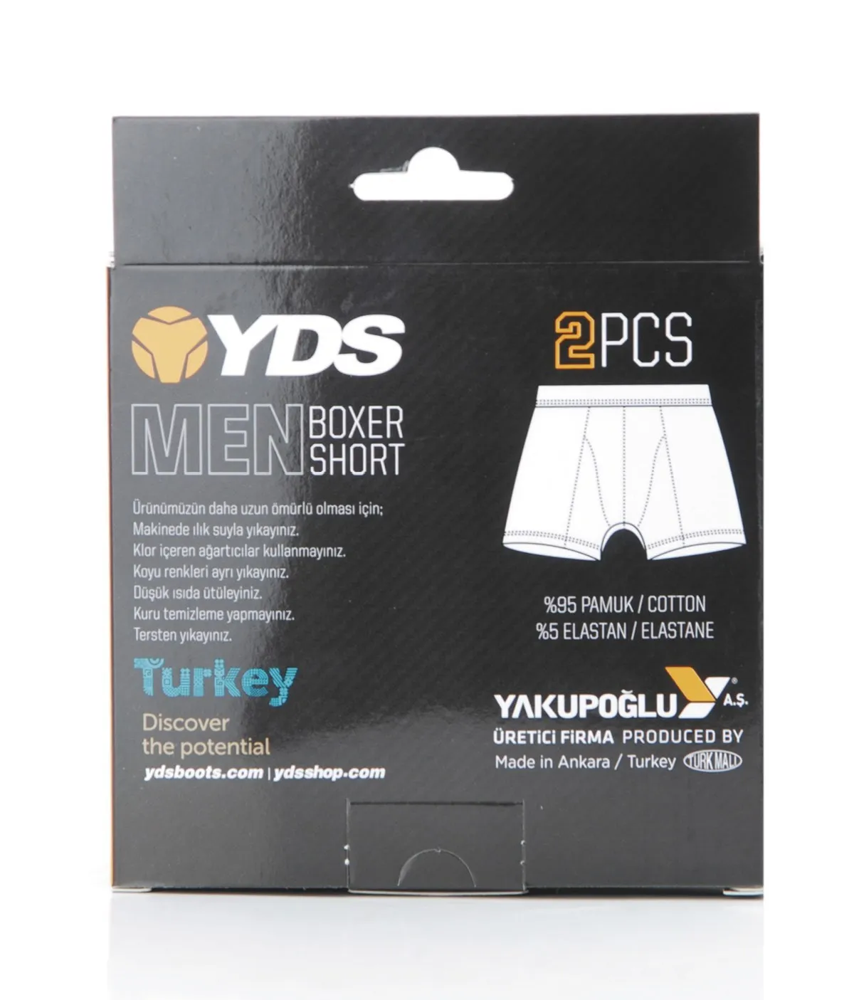 Yds-ropa interior de primera calidad, Bóxer, 2 piezas