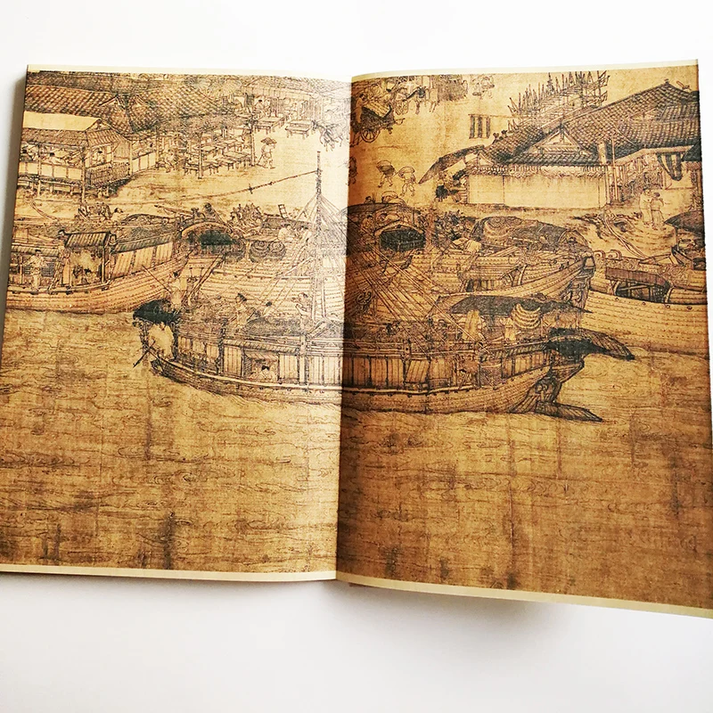 Along the River During the Qingming Festival by Zhang Zeduan (Song Dynasty) Traditional Chinese Painting Series Art Book