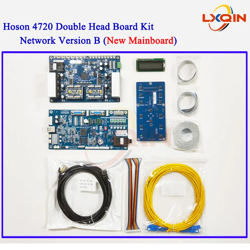 LXQIN Hoson Board kit Double head for Epson XP600/4720/I3200 for ECO Solvent/water-based/UV Printer Plate Set Network Version