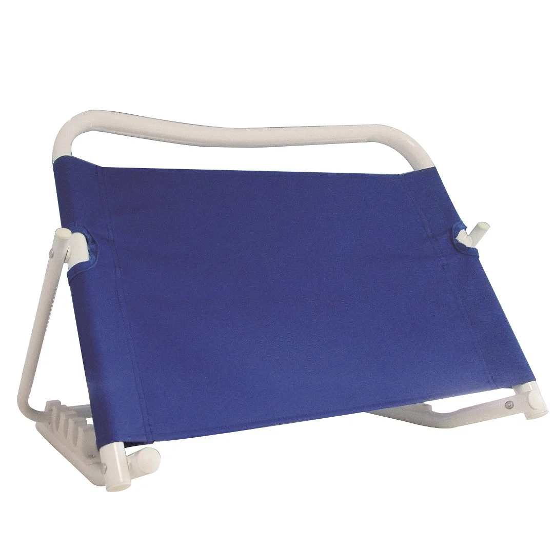 JOCCA blue adjustable backrest for bed, pool or beach. Allows bedridden people to be able to perform tasks comfortably.