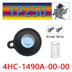 Aircut Valve For Yamaha majesty YP250 YP250A VP300 carburetor DIAPHRAGM SET SKYLINER VERSITY Repair kit