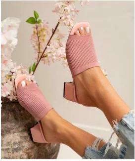 2022 summer women knitwear Ladies slippers sandals 5 cm heel comfortable stylish elegant shoes SUPER PRICE daily special occasio