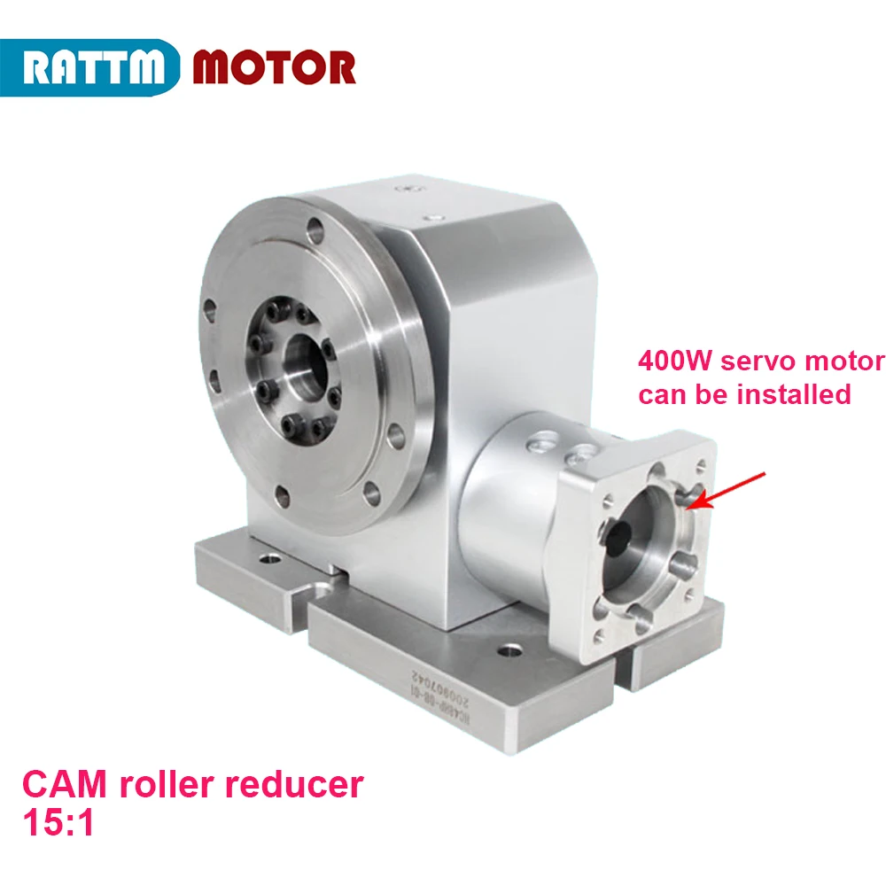 High precision CNC 4th Axis Dividing head A axis Rotary axis For Metal roller cam reducer 15:1 for bench drills & 125mm chuck