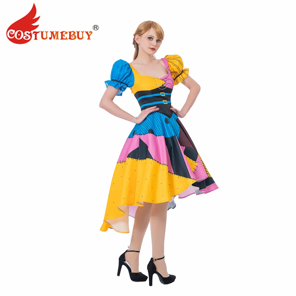 CostumeBuy The Nightmare Cosplay Sally Costume Christmas Halloween Sally Dress Costume Steampunk Cosplay Costume
