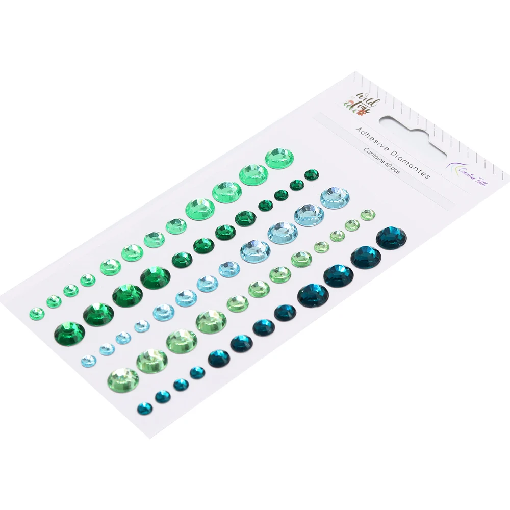 Creative Path Crystal Rhinestones Stickers Flat Back Self Adhesive DIY Crafts Embellishments Scrapbooking Cardmaking Decoration