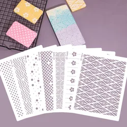 Sugar Sieve Molds 1pcs Plastic Bohemian Style Reusable Mould Template Powdered Fondant Printing Mold Wedding Cake Edge Decorate