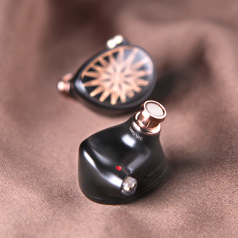 Whizzer Kylin HE03D 1 12 مللي متر LDC الحجاب الحاجز الديناميكي سائق 6N OCC كابلات HIFI IEMs سماعات كبيرة الصوت في الأذن