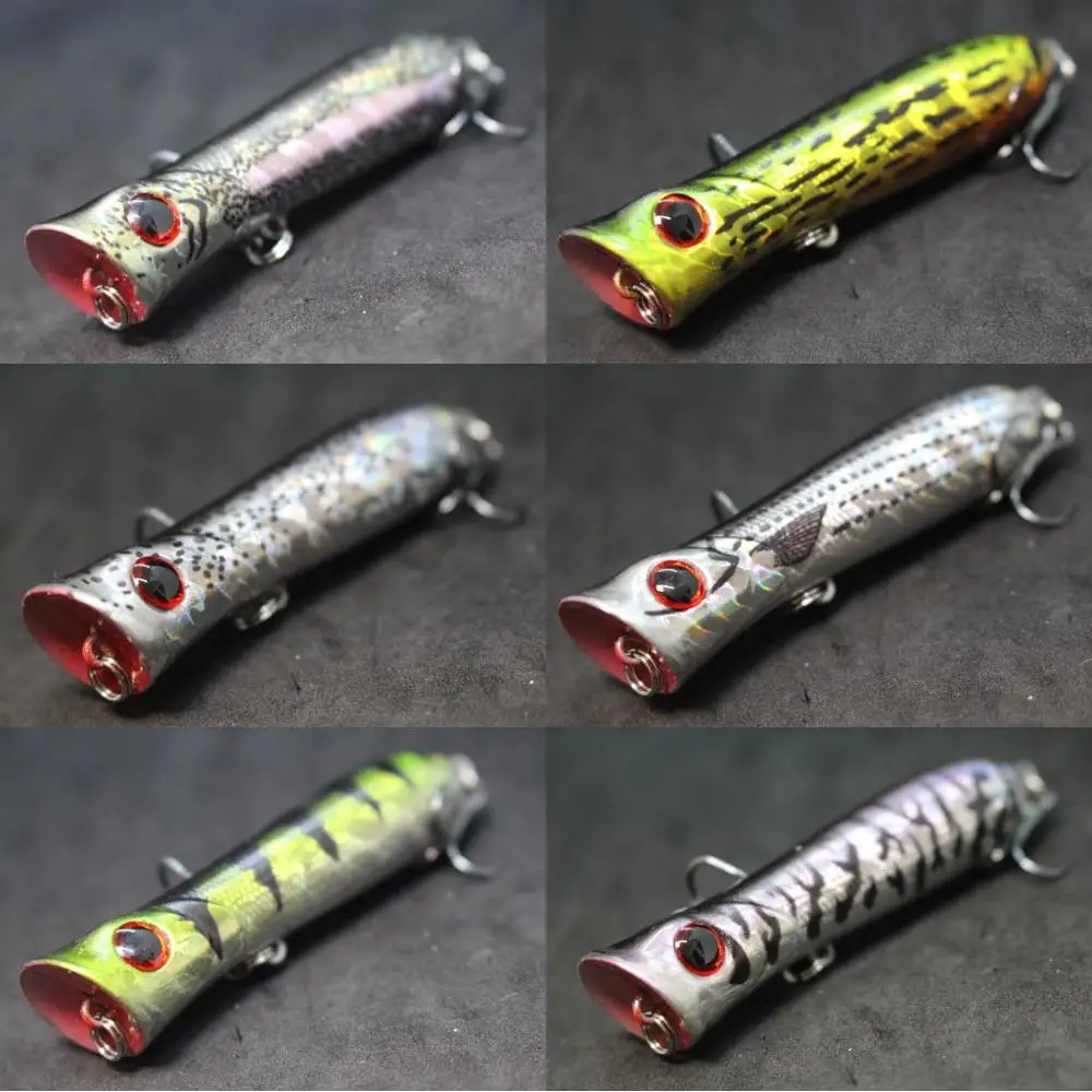 wLure Fishing Lure Topwater Popper 8cm 12g Crankbait Carp Fly Fresh Water Sea Insect bait Fake lure Ice Lure Fishing T683