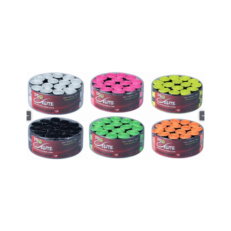 PRO-ELITE. 30 OVERGRIPS drum smooth comfort for paddle, tennis and BADMINTON.