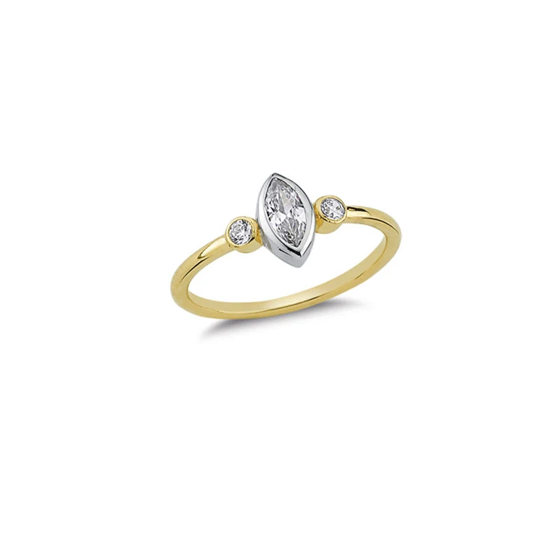 14K Solid Gold Classy Ring for Women