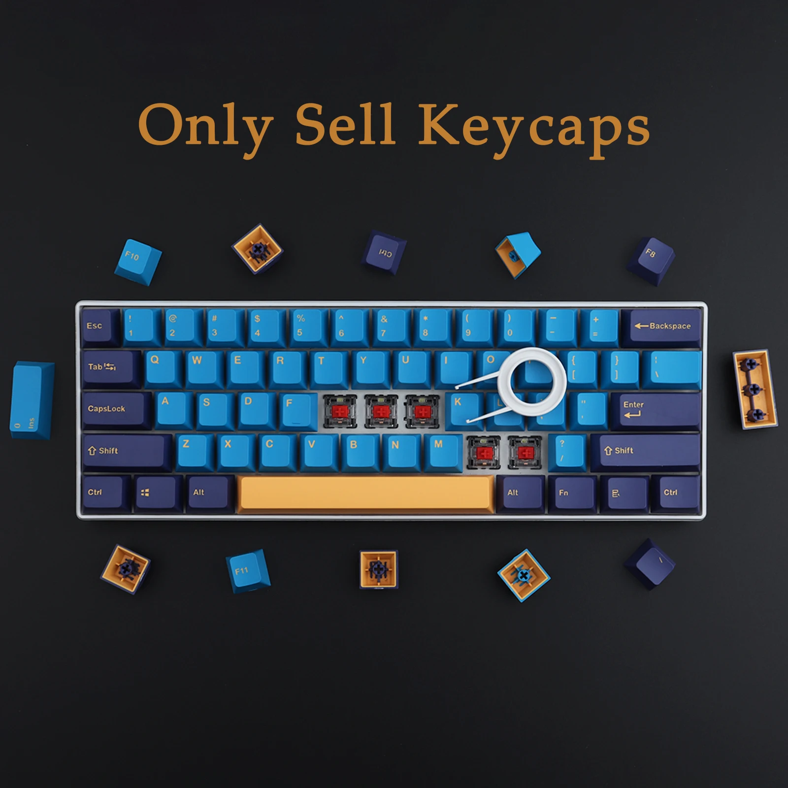 Nautilus keycaps, 119 keycaps pbt keycaps perfil oem doubleshot nautilus teclados para teclados mecânicos