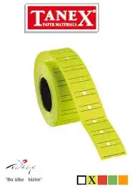 PRICE ETİKETİ 800'lü TANEX 12x21mm STRIPE FLO 439608311