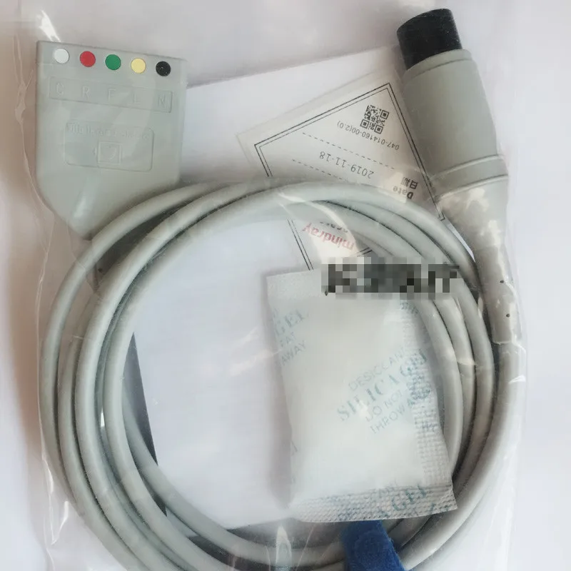 Original Mindray EV6101 6PIN ECG EKG Cable Split 6Pin 3/5-Lead ECG Host Cable Def-p  PN 0010-30-42782 FOR PM7000 PM8000 MEC1000
