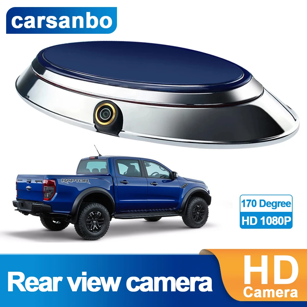 

Carsanbo HD Rearview Parking System Car Camera Fit for RANGER T6 T7 T8 XLT 2012-2019 Waterproof PICKUP AUTO Night Vision Color