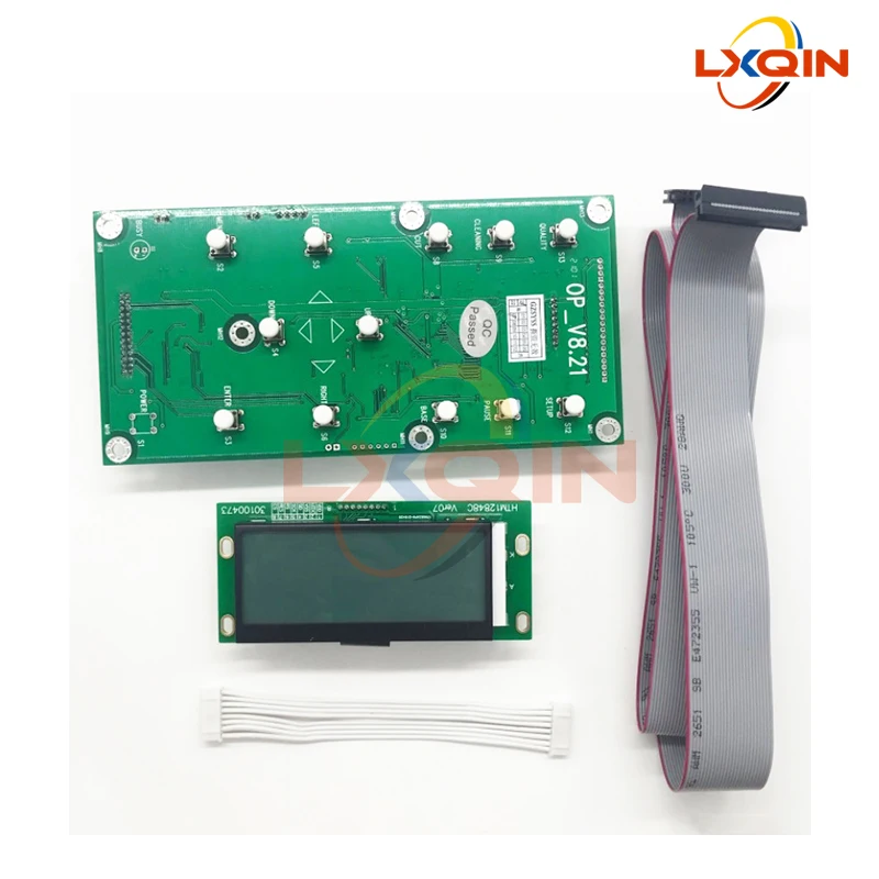 

LXQIN, 12 кнопок, плата для принтера Senyang для Epson DX5/DX7/XP600/5113/4720/I3200, 12 клавиш с экраном и кабелем