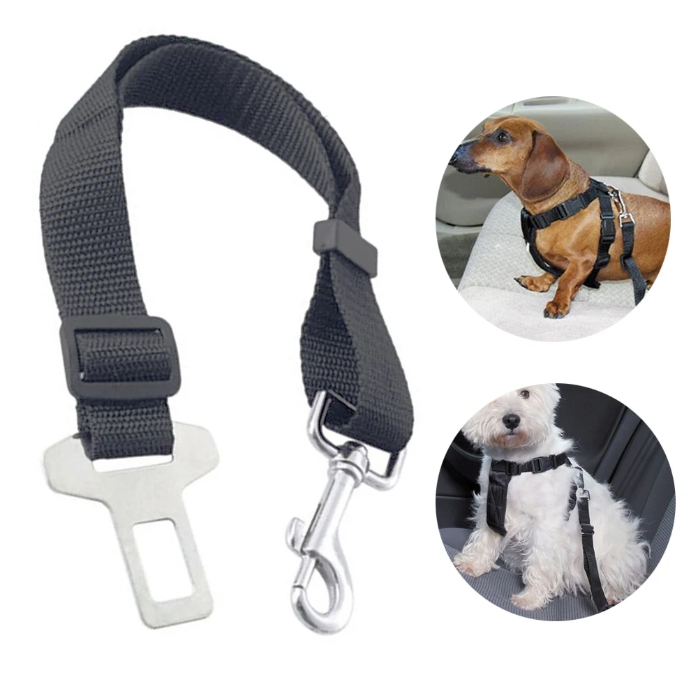 Dog belt for car adapter with anchor wholesale nylon adjustable safety belt for Dogs and Cats Protection